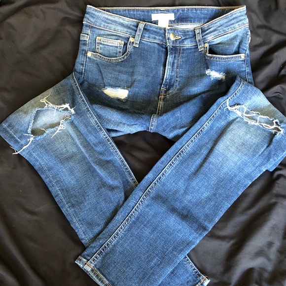 H&M Denim - H&M ripped skinny jeans
